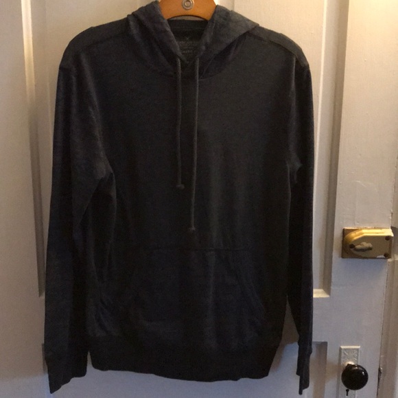 American Eagle Long Sleeve Graphic Hoodie Tee - Picture 1 of 6